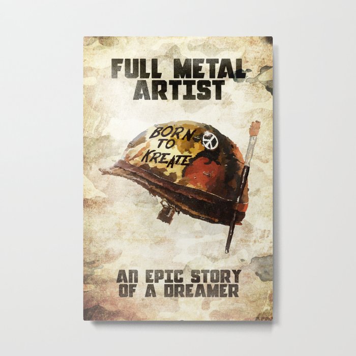 Full metal artist Metal Print