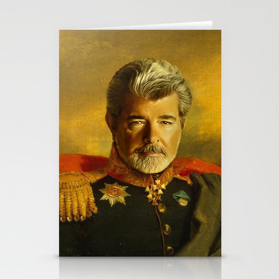George Lucas - replaceface Stationery Cards