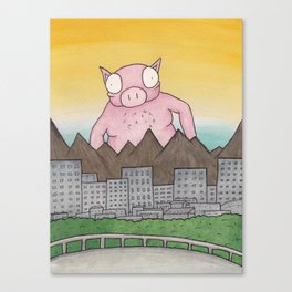 Mr. Pig Canvas Print
