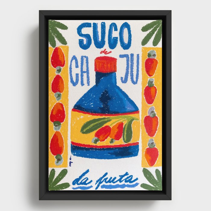 cashew juice Framed Canvas