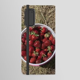 Freshly Picked Strawberries Android Wallet Case
