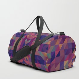 grace - intricate symmetrical geometric pattern vivid jewel tones Duffle Bag