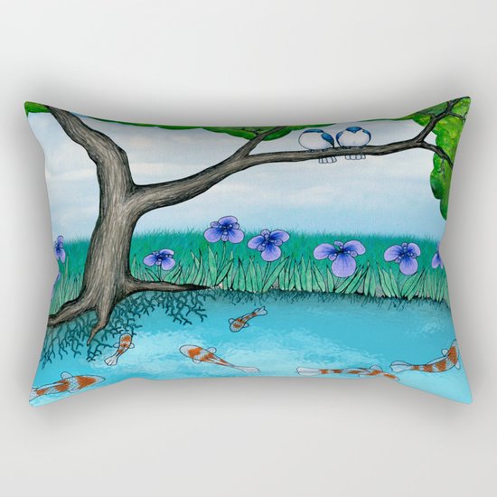 the pond Rectangular Pillow