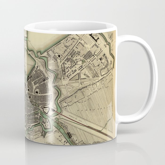 Map Of Hamburg 1841 Coffee Mug