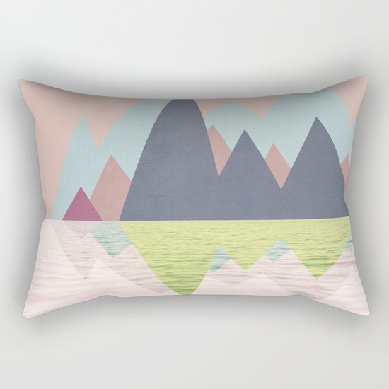 Spring Landscape Rectangular Pillow