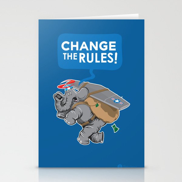 CHANGE The RULES Stationery Cards