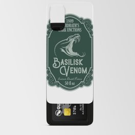 Potion label, basilisk venom label, witch's brew, halloween, bottle label Android Card Case