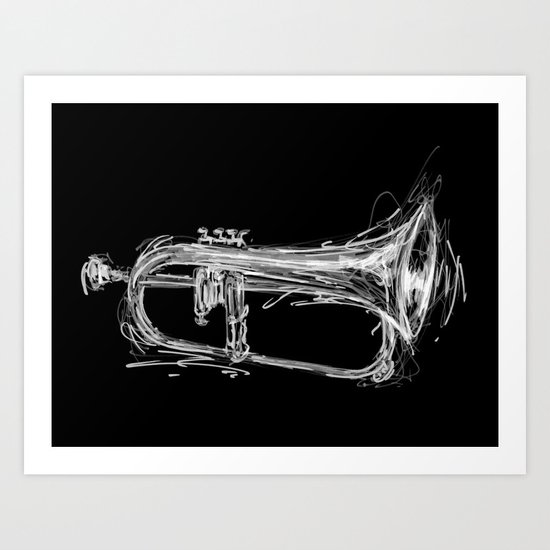 Flugelhorn Art Print