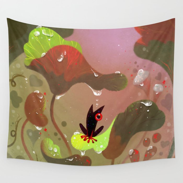 Leaf water Wall Tapestry