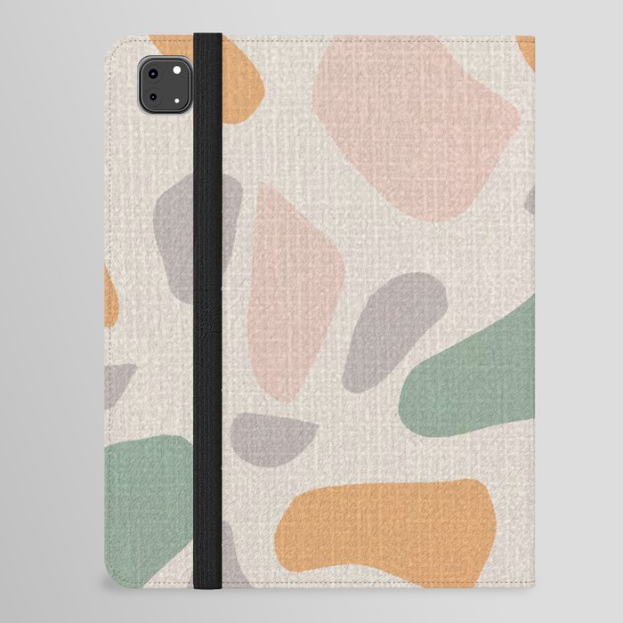 Terrazzo Marble Pastel Minimalist Mid Century iPad Folio Case