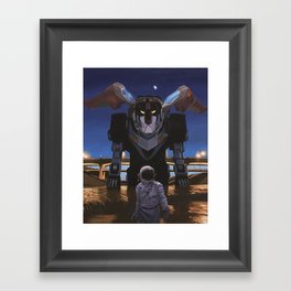 Black Lion Framed Art Print