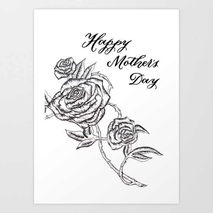 Happy Mother S Day Card Art Print By Theinkstainedminstrel Society6