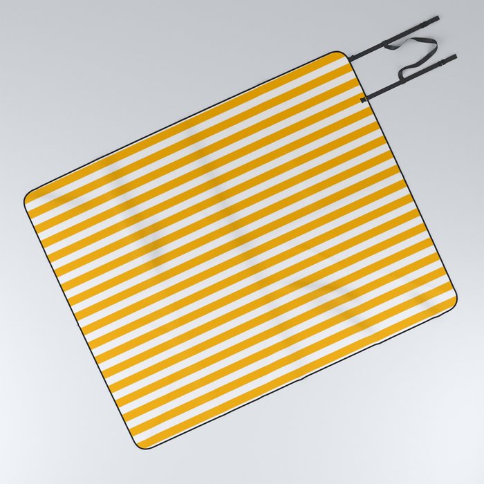 Striped Yellow Picnic Blanket