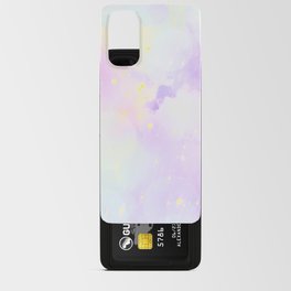 Pastel lavender watercolor background Android Card Case