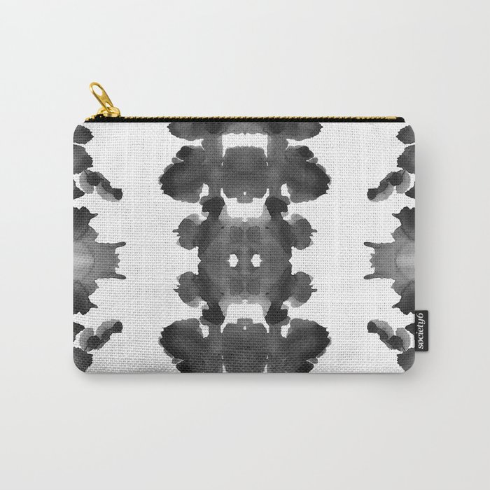 Black Ink Blots Carry-All Pouch