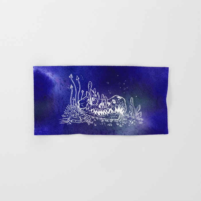 Dino skull – Blue Hand & Bath Towel