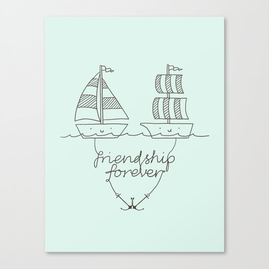 Friendship forever Canvas Print