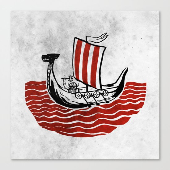 Lone Viking Canvas Print