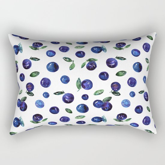 Blueberries Rectangular Pillow