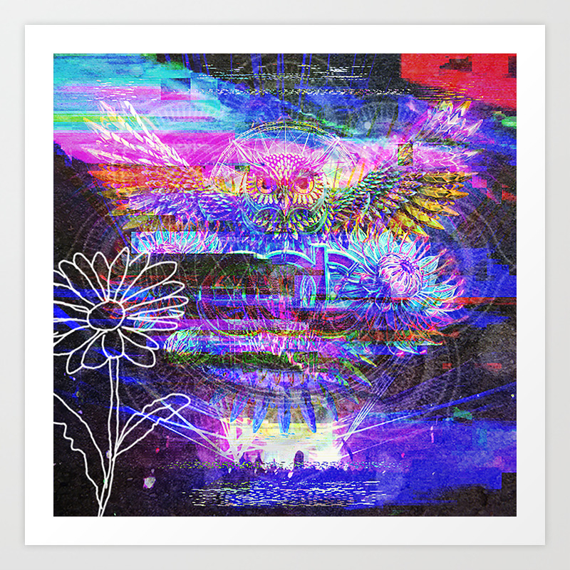 Insomniac Art Print By Owlkid Society6