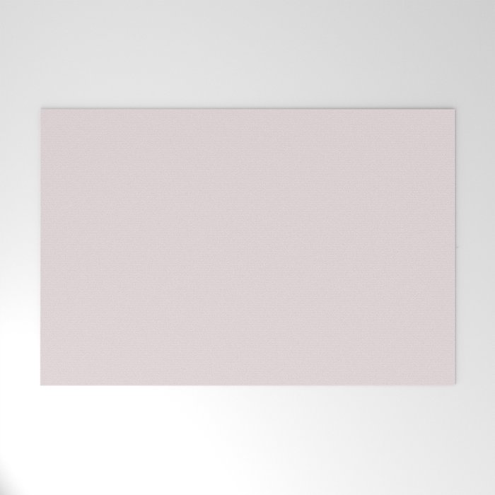 Ultra Subdued Light Lavender Purple Pink Solid Color Pairs PPG Barely Rose PPG1045-2 - Single Shade Welcome Mat