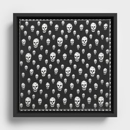 skull pillow alexander mcqueen Framed Canvas