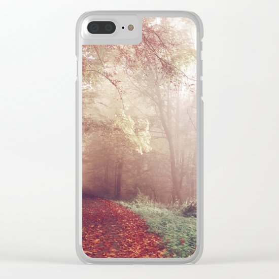 Autumn trees Clear iPhone Case