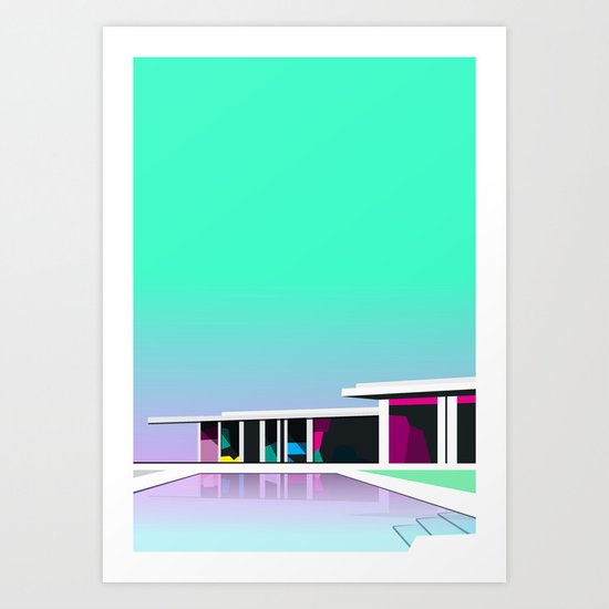 Less than zero Art Print