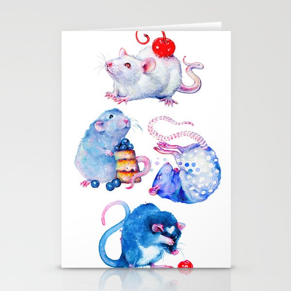 Sweet Rats Stationery Cards