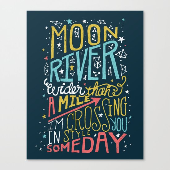 MOON RIVER Canvas Print