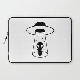 Alien with Ufo Laptop Sleeve