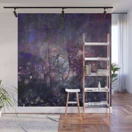 Cracked Purple Geode Texture Wall Mural