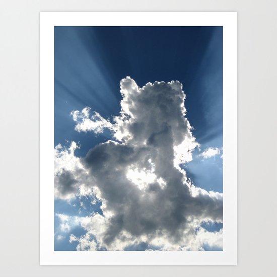 Cloud & Sunbeam Art Print