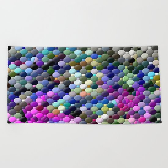 Partyin' with colors... Beach Towel