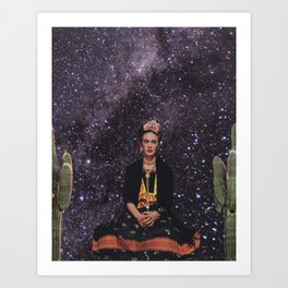 Frida in Space Art Print