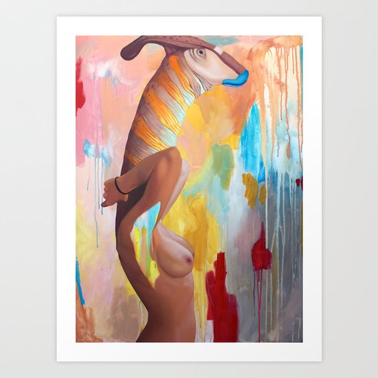 Parasaurolophus Lex Art Print