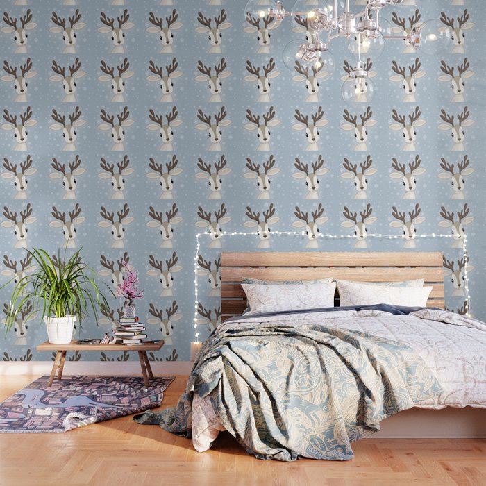 Cute Reindeer Wallpaper By Momcilobjekovic Society6