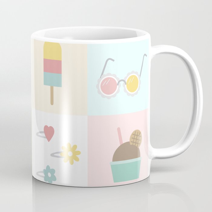 Cute Pastel Summer Pattern Coffee Mug