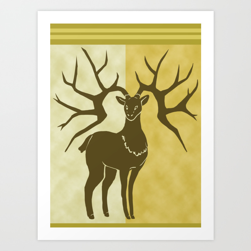 Fire Emblem Golden Deer Fanmade House Banner Art Print By