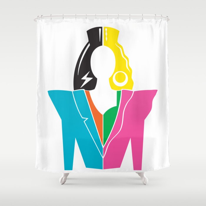 Gemini Sisters Shower Curtain