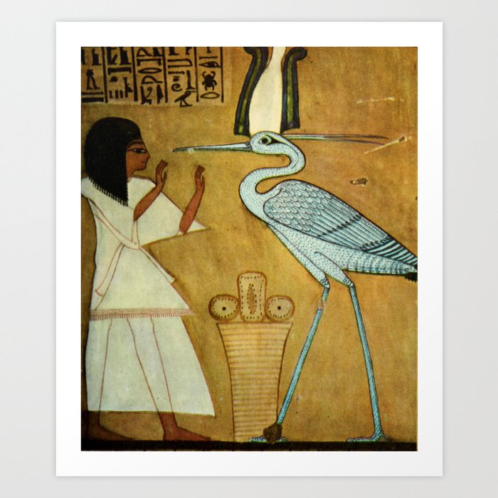 4. Ancient -       Egyptian Wall Paintings 1956, How to change oneself into a Phoenix Art Print