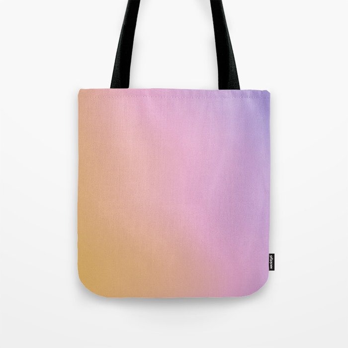 Aura Angel Number 444 Retro Rainbow Gradient Print Tote Bag