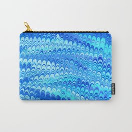 Marbled Non-pareil Blue Carry-All Pouch