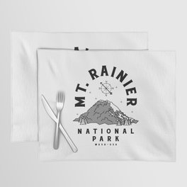Mt. Rainier National Park Crosshatch Placemat