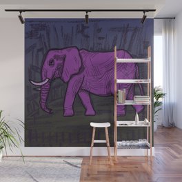 Purple Elephant 340 Wall Mural