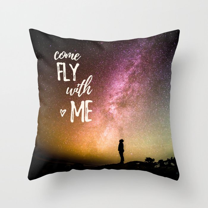 come fly with me Throw Pillow