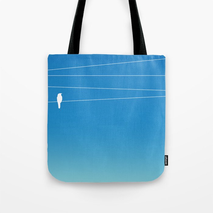 Birds on a wire Tote Bag