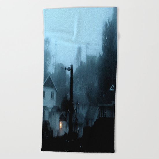 Strange Night: Ghost Light Beach Towel