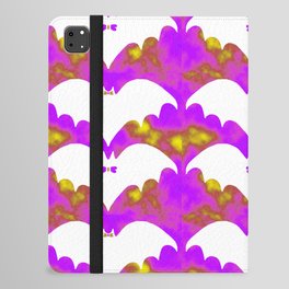 White Bats And Bows Pink Yellow iPad Folio Case