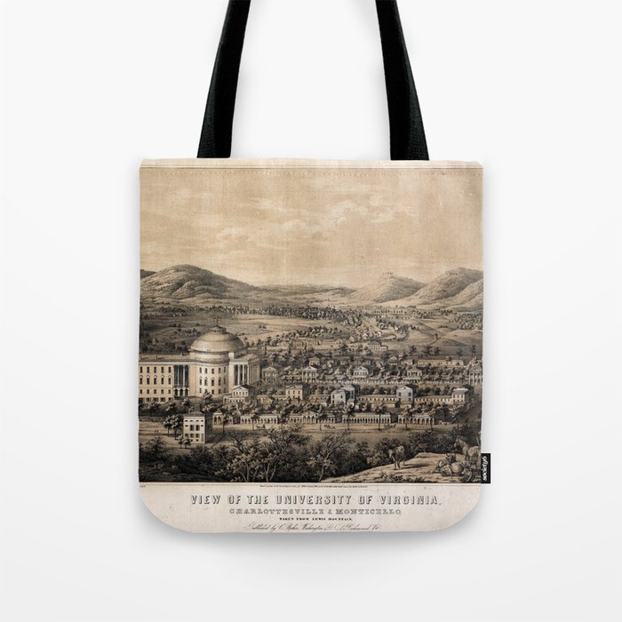 University of Virginia, Charlottesville & Monticello (1856) Tote Bag